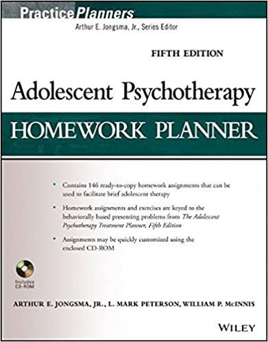 Adolescent Psychotherapy Homework Planner 5th Edition, ISBN-13: 978-1118076736
