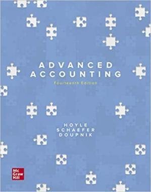 Advanced Accounting 14th Edition by Joe Ben Hoyle, ISBN-13: 978-1260247824