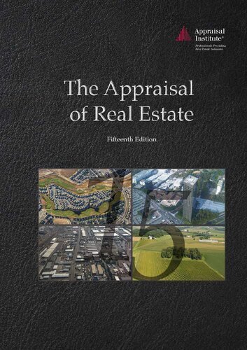 Appraisal of Real Estate 15th Edition by Appraisal Institute, ISBN-13: 978-1935328780