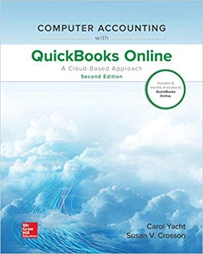 Computer Accounting with QuickBooks Online 2nd Edition, ISBN-13: 978-1260389500