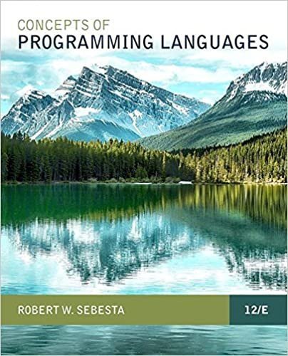 Concepts of Programming Languages 12th Edition, ISBN-13: 978-0134997186