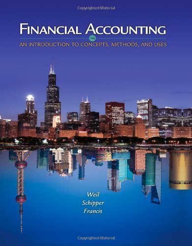 Financial Accounting: An Introduction to Concepts, Methods and Uses 14th Edition, ISBN-13: 978-1111823450