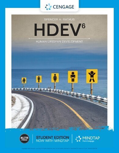HDEV 6th Edition by Spencer A. Rathus, ISBN-13: 978-0357041178