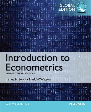 Introduction to Econometrics 3rd Global Edition, ISBN-13: 978-1292071312
