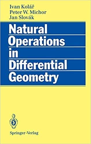 Natural Operations in Differential Geometry by Ivan Kolar, ISBN-13: 978-3540562351