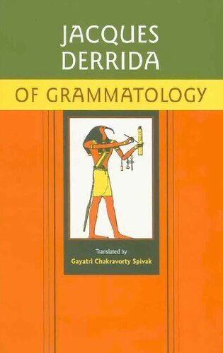 Of Grammatology Corrected Edition by Jacques Derrida, ISBN-13: 978-0801858307