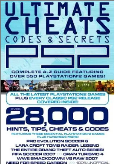 PDF eBook – 28,000 Hints, Tips, Cheats and Codes for PlayStation 2 - Ultimate PS2 Cheats, Codes and Secrets