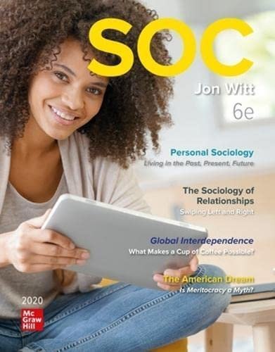 SOC 2020 6th Edition by Jon Witt, ISBN-13: 978-1260075311